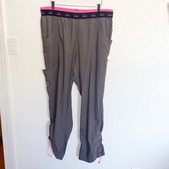 koi Pants - Koi Lite Mechanical Stretch Slim Gray Scrub Pants